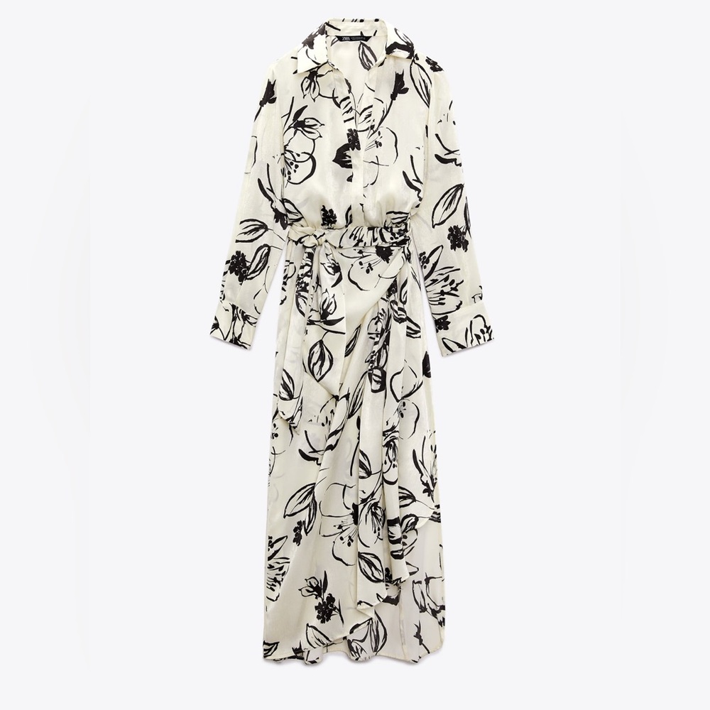 Zara Printed Shirtdress